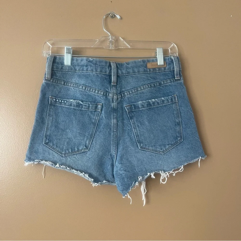 Blank NYC Distressed Blue Denim Cutoff Shorts size 26